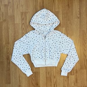 American Apparel Flex Fleece Collection Size XS Cropped Hoodie